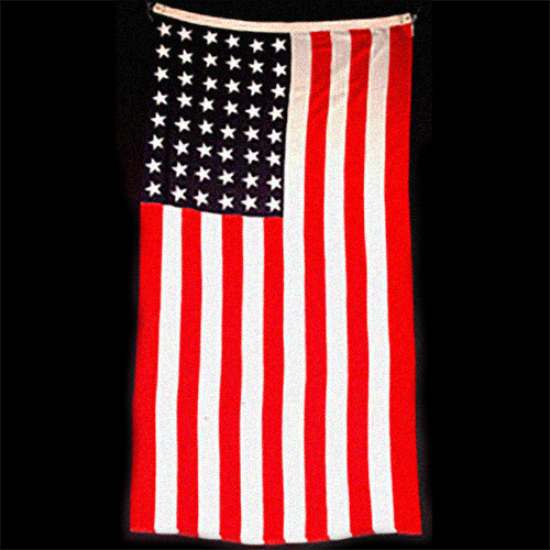 United States flag used to drape the caskets of both Robert M. La Follette, Sr. and Jr.